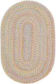 Playtime SandBeige braided indoor rug by Rhody Rug — oval