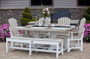 Poly 4 x 6 Rectangular Table Set Birch