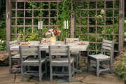 Poly 4 x 6 Rectangular Table Set Dove