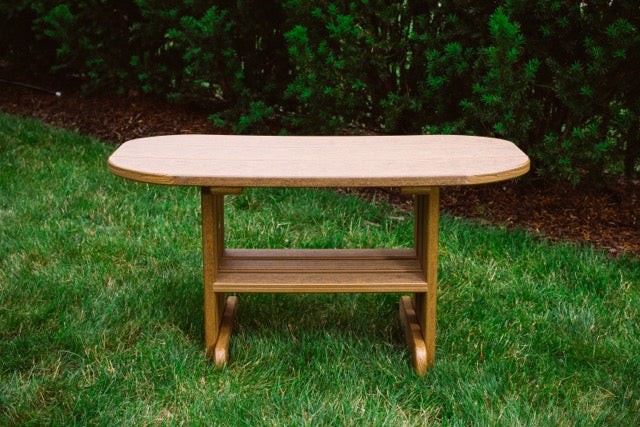 Poly Coffee Table Antique Mahogany