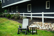 Poly Comfort Rocker Dove Gray Black 2