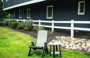 Poly Comfort Rocker Dove Gray Black