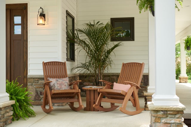 Poly Comfort Rockers Antique Mahogany