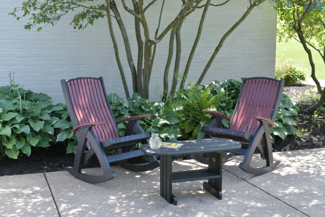 Poly Comfort Rockers Cherrywood Black