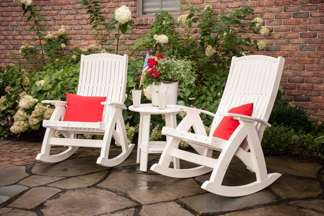 Poly Comfort Rockers White