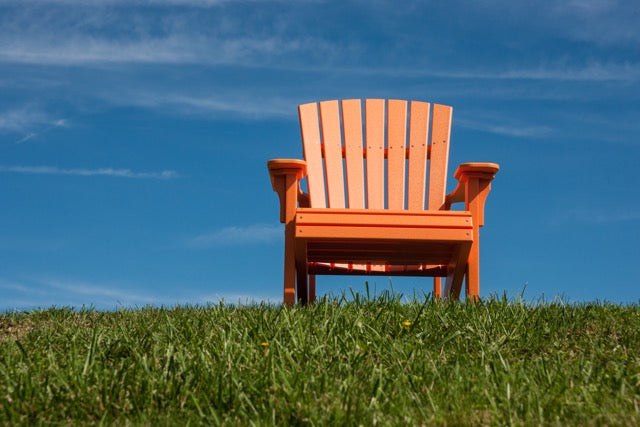 Poly Deluxe Adirondack Chair Tangerine