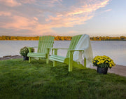 Poly Deluxe Adirondack Chairs Lime Green 1