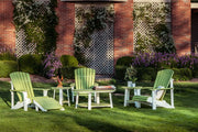 Poly Deluxe Adirondack Chairs Lime Green White