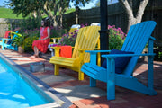Poly Deluxe Adirondack Chairs Yellow Aruba Blue