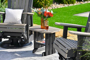 Poly End Table Coastal Gray Black