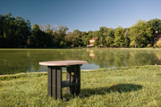 Poly End Table Weatherwood Black