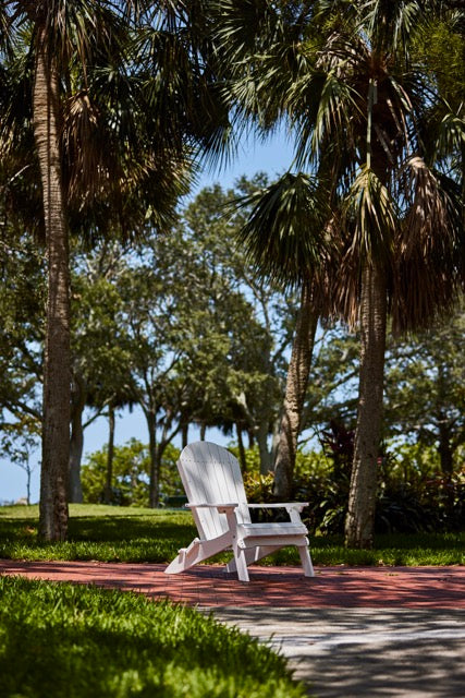 Poly Folding Adirondack Chair White