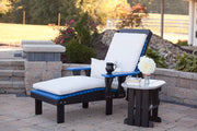 Poly Lounge Chair Blue Black