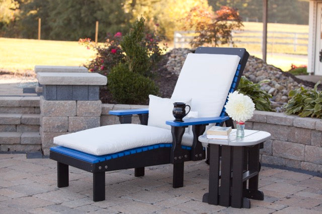 Poly Lounge Chair Blue Black