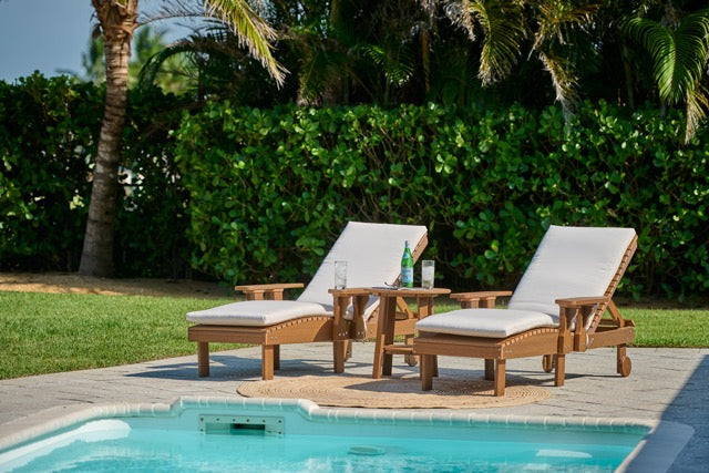 Poly Lounge Chairs Antique Mahogany