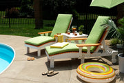 Poly Lounge Chairs Tangerine White