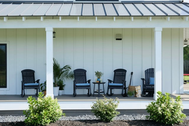 Poly Porch Rockers Black