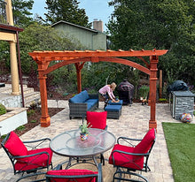 Load image into Gallery viewer, Best Redwood Pacific Redwood Double Beam Premium Pergola – Create the Perfect Outdoor Retreat