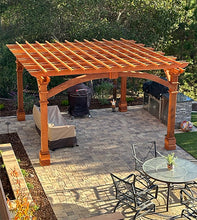 Load image into Gallery viewer, Best Redwood Pacific Redwood Double Beam Premium Pergola – Create the Perfect Outdoor Retreat