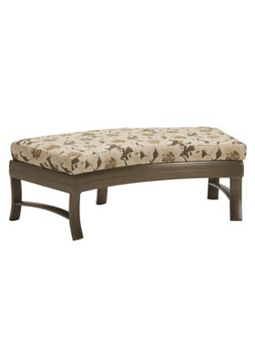 Corsica Cushion Crescent Ottoman Bench 49 x 26