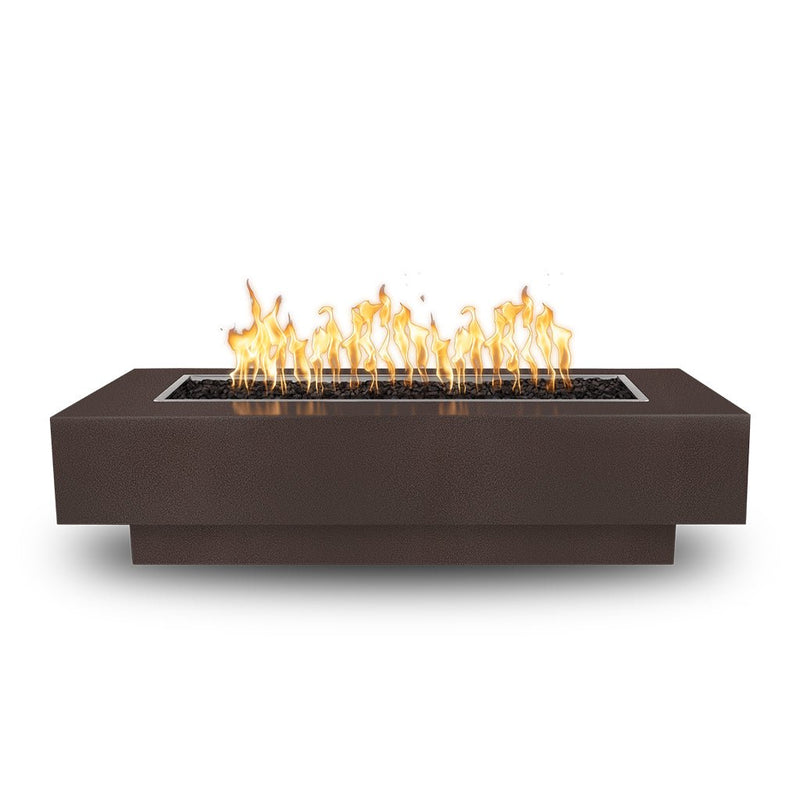 The Outdoor Plus Coronado 108" Powder-Coated Metal Rectangular Fire Pit