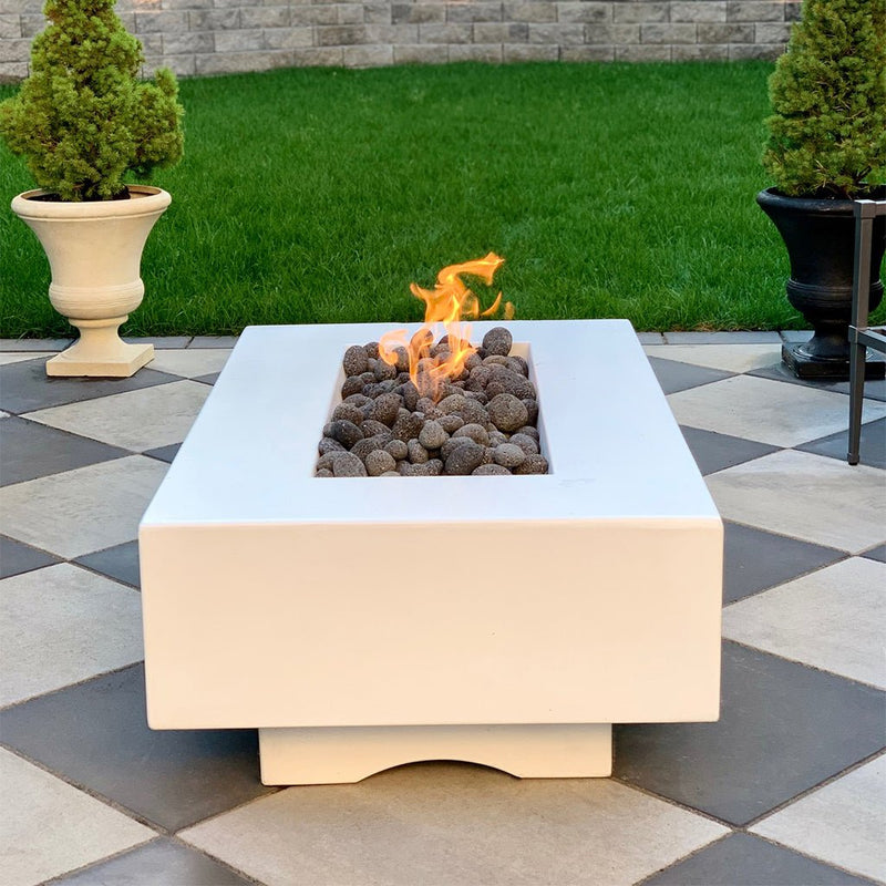 The Outdoor Plus Del Mar 96" GFRC Rectangular Fire Pit