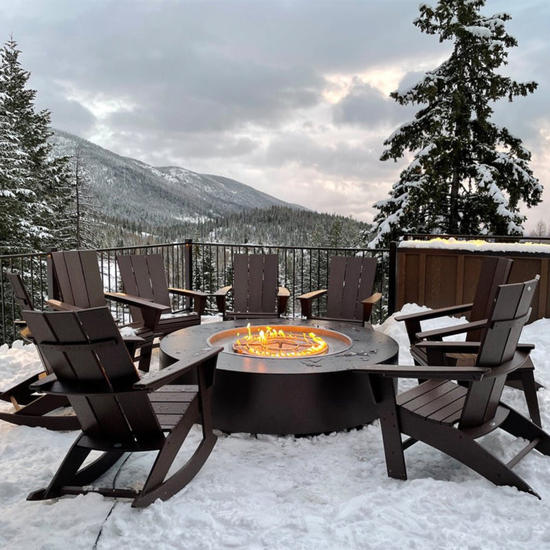 The Outdoor Plus Unity 72" Round Powder-Coated Metal Fire Pit