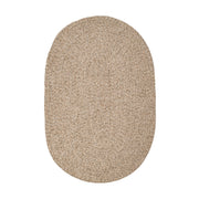 Sandi Oatmeal braided indoor/outdoor rug by Rhody Rug — oval runner