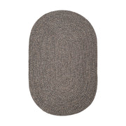 Sandi Graphite braided indoor/outdoor rug by Rhody Rug