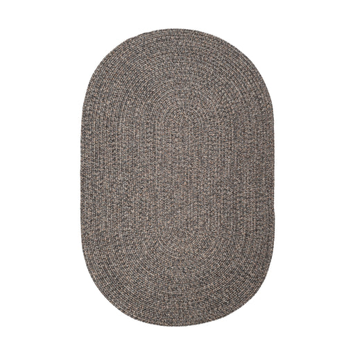 Sandi Graphite braided indoor/outdoor rug by Rhody Rug