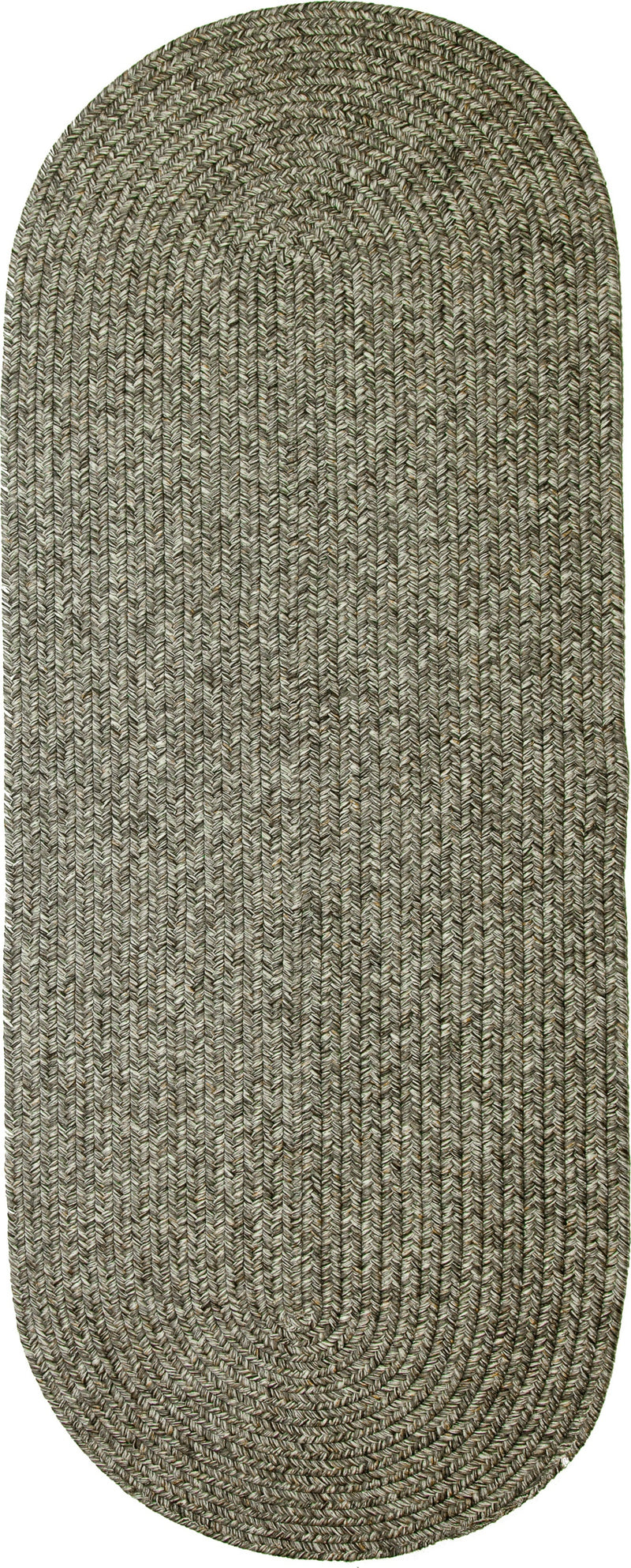 Sandi Graphite braided indoor/outdoor rug by Rhody Rug