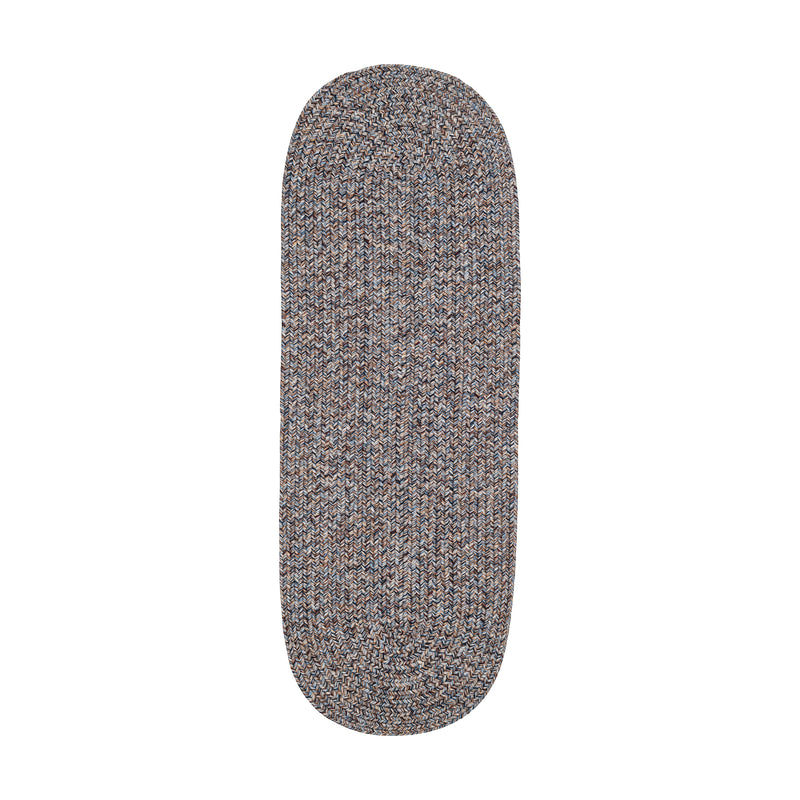 Sandi Denim braided indoor/outdoor rug by Rhody Rug