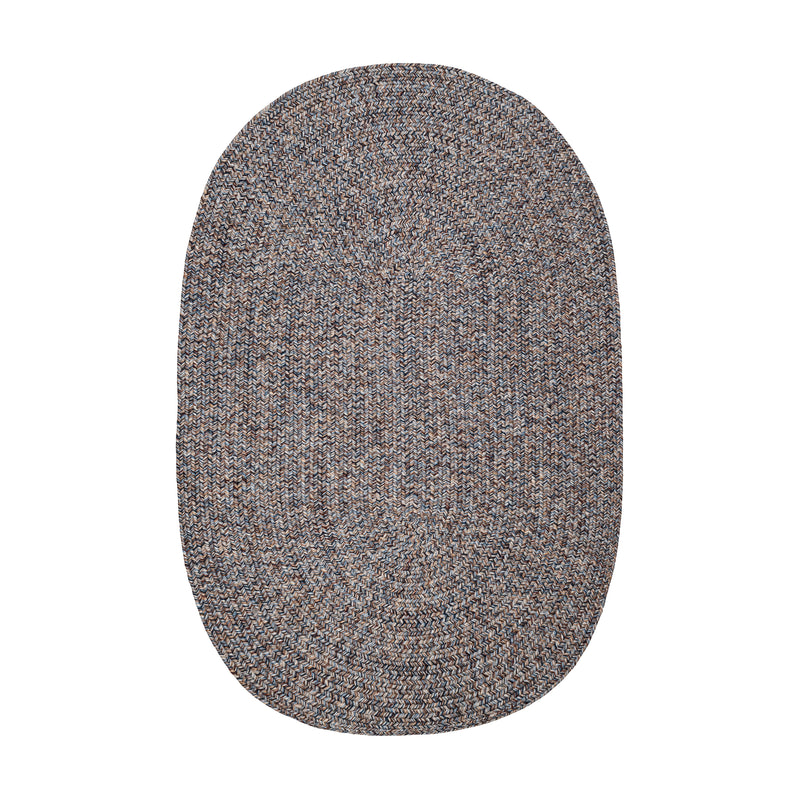 Sandi Denim braided indoor/outdoor rug by Rhody Rug