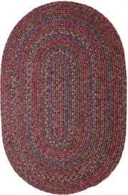 Sophia Burgundy Red braided indoor rug by Rhody Rug
