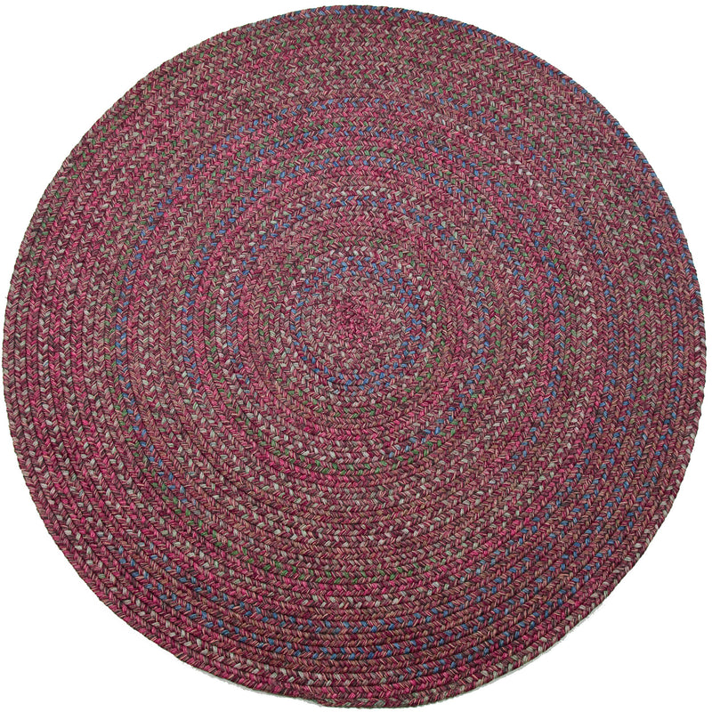 Sophia Burgundy Red braided indoor rug by Rhody Rug