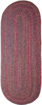 Sophia Burgundy Red braided indoor rug by Rhody Rug