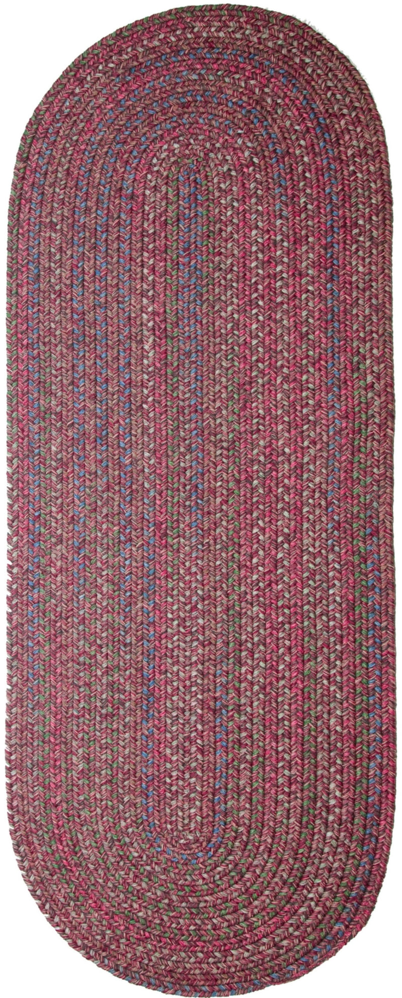 Sophia Burgundy Red braided indoor rug by Rhody Rug