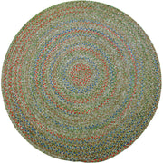 Sophia Moss Green braided indoor rug by Rhody Rug