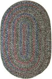 Sophia Graphite Gray braided indoor rug by Rhody Rug