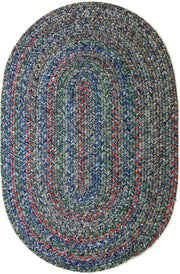 Sophia Denim Blue braided indoor rug by Rhody Rug