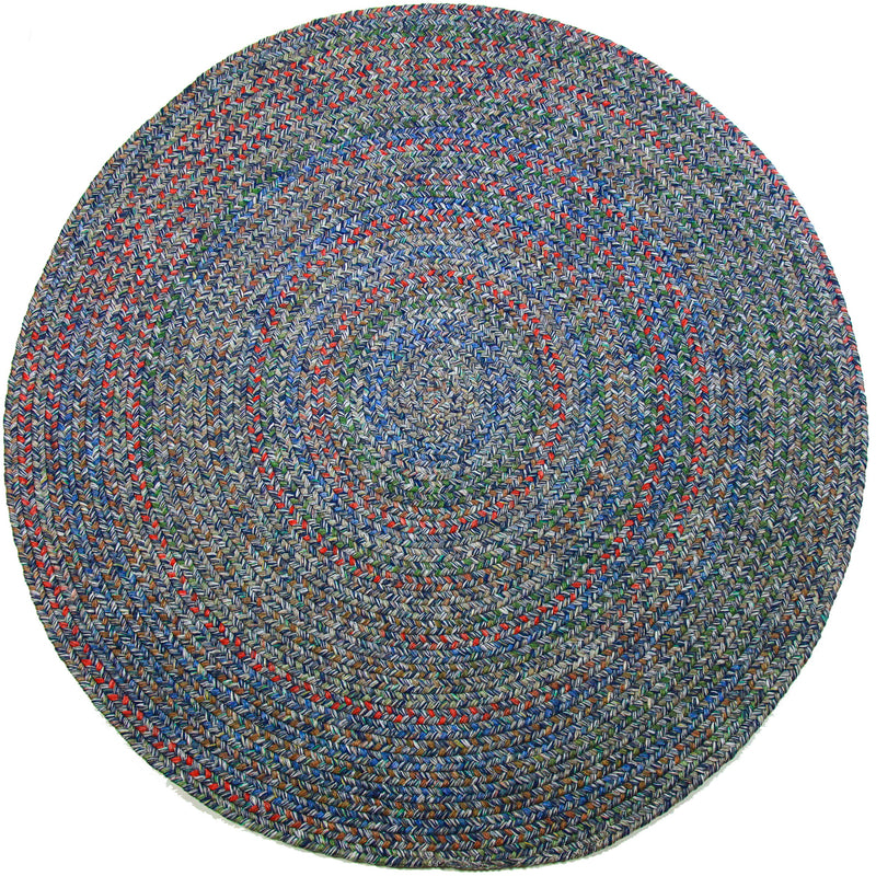 Sophia Denim Blue braided indoor rug by Rhody Rug