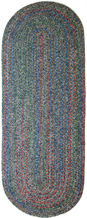 Sophia Denim Blue braided indoor rug by Rhody Rug