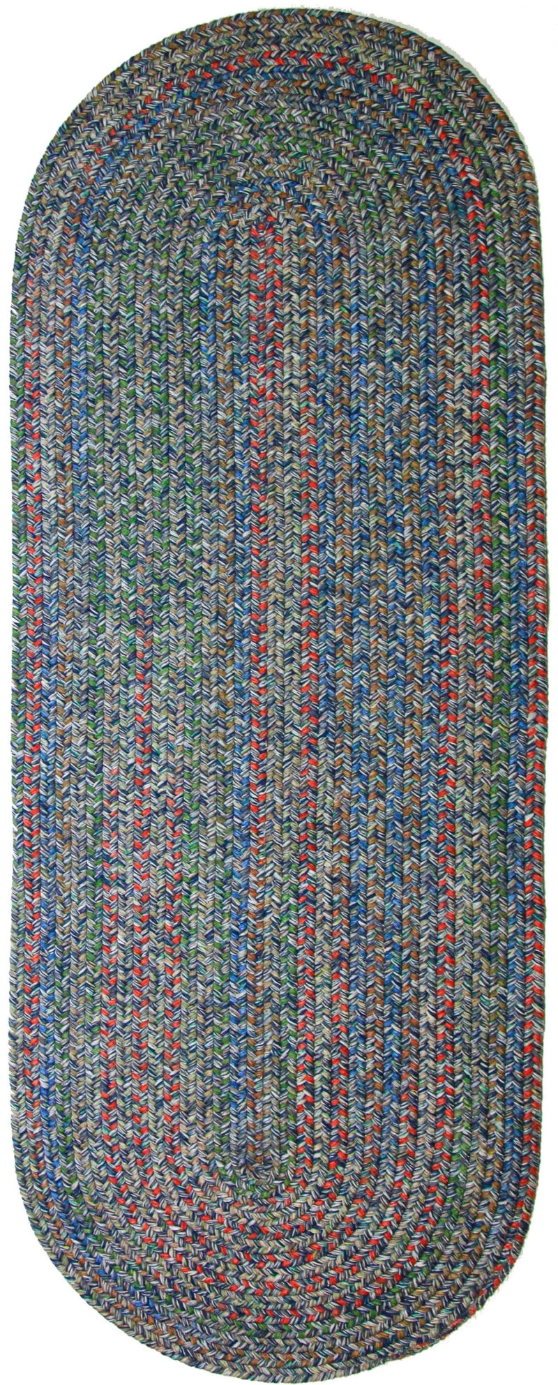 Sophia Denim Blue braided indoor rug by Rhody Rug