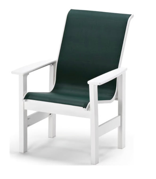 Telescope Leeward Marine Grade Polymer Sling Arm Chair