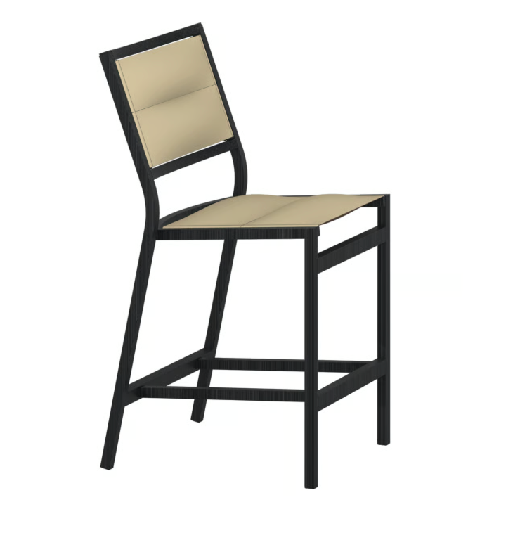 Tropitone Cabana Club Padded Sling Armless Counter Height Stool