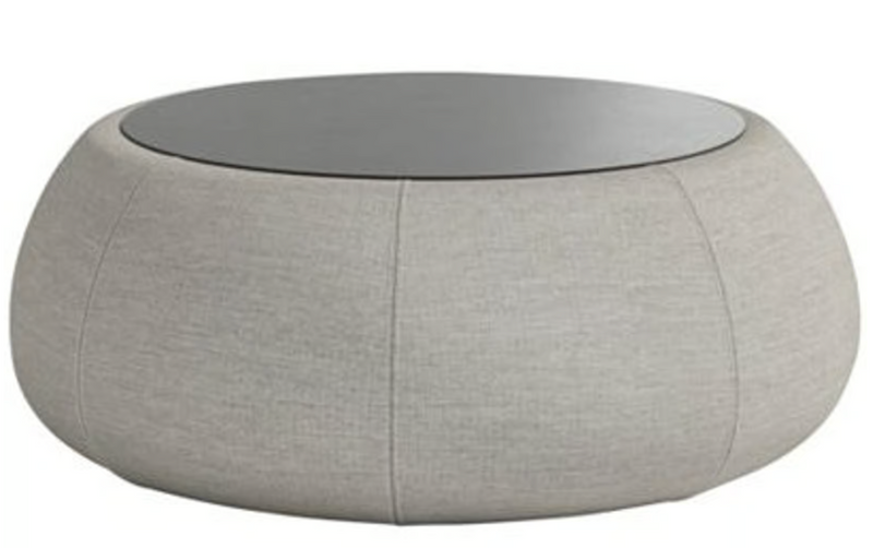 Tropitone Contour Cushion 30.5-Inch Round Resin Coffee Table