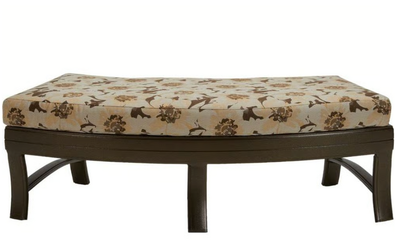 Tropitone Corsica Cushion Crescent Ottoman Bench 49 x 26