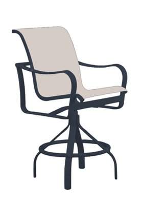 Shoreline Sling Swivel Bar Stool