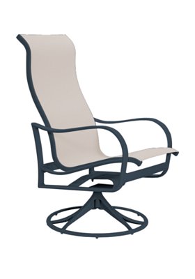 Shoreline Sling High Back Swivel Rocker