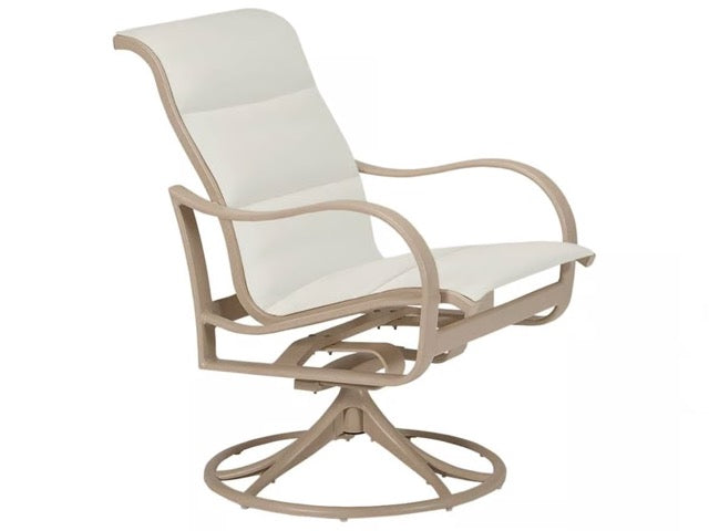 Shoreline Padded Sling High Back Swivel Rocker
